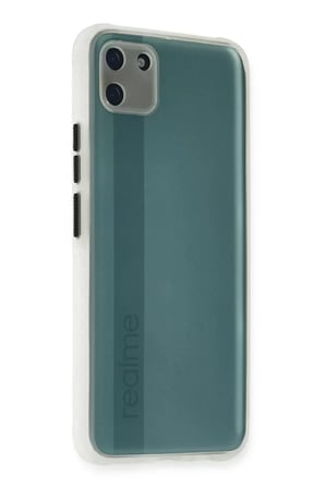 Sh Newface Realme C11 Kılıf Miami Şeffaf Silikon - Şeffaf Najmaddin