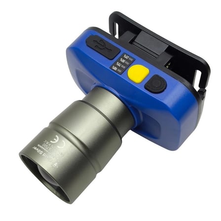 Karg Gold Silver Gs-15700 20w 2000 Lümen Sarı Beyaz Işık Zoomlu Şarj Edilebilir Kafa Feneri Najmaddin