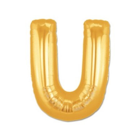Emin U Harf Folyo Balon Altın Renk 40 inç Najmaddin