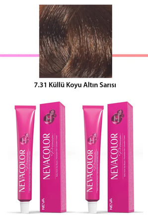 Tedar 2 li Set Premium 7.31 Küllü Koyu Altın Sarısı - Kalıcı Krem Saç Boyası 2 X 50 g Tüp Najmaddin
