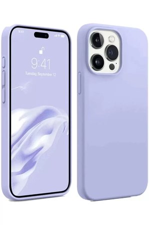 Sh Newface Apple İphone 15 Pro Kılıf First Silikon - Lila Najmaddin