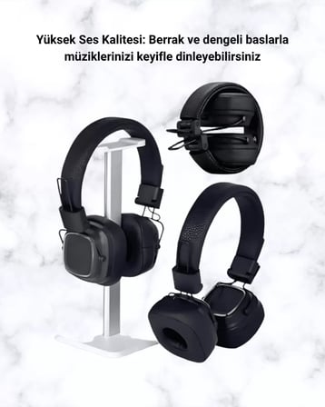 Hepsi Renkli Işık Efektli Bluetooth 5.3 Müzik Kulaklığı Yeni Nesil Najmaddin