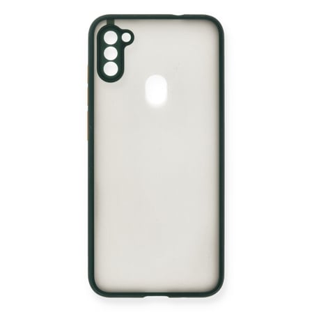 Bez Galaxy A11 Kılıf Montreal Silikon Kapak - Yeşil Najmaddin