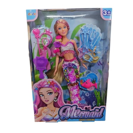 Mey Mey İthalat SH40687 KUT.MERMAİD DENİZ KIZI BEBEK 29CM Najmaddin
