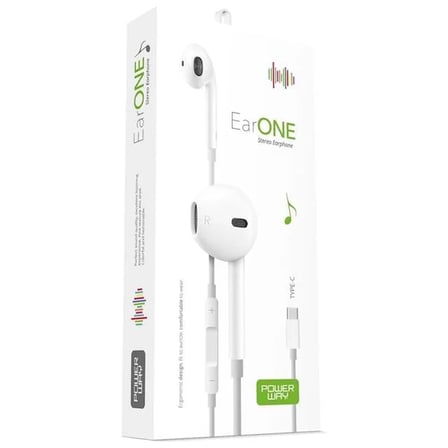Sh Powerway Earone Mikrofonlu Kablolu Kulaklık Type-c Çıkışlı Tüm Cihazlarla Uyumlu Stereo Najmaddin