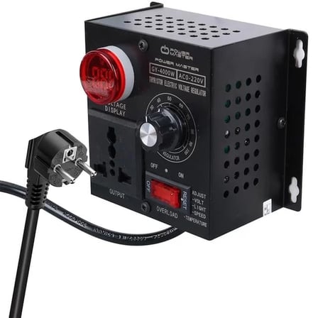 Sh Powermaster Pm-21013 10-100v Ac 4000 Watt 15a Hız Işık Kontrolü Motor Sürücü Voltaj Regülatör Najmaddin