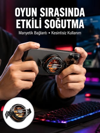 Mey Mey İthalat Tüm Telefonlarla Uyumlu Kompakt Soğutucu | Yüksek Performanslı Hızlı Soğutma Yeni Nesil Najmaddin