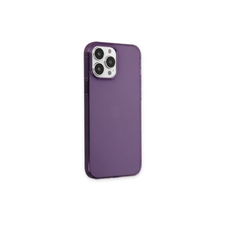 Bez iPhone 13 Pro Max Kılıf Pc Sert Şeffaf Kapak - Mor Najmaddin
