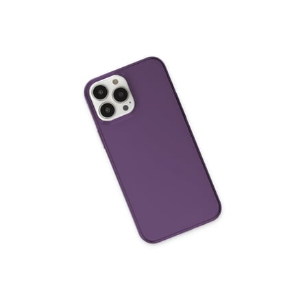 Bez iPhone 13 Pro Max Kılıf Pc Sert Şeffaf Kapak - Mor Najmaddin