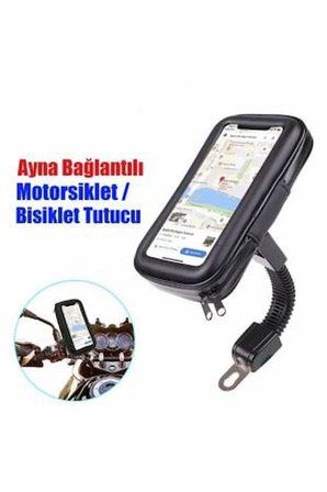 Tedar Motorsiklet Su Geçirmez Telefon Kılıfı Telefon Tutucu 7 İnç Xl Najmaddin