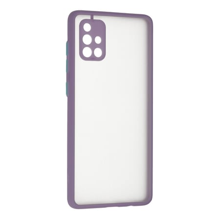 Bez Galaxy A71 Kılıf Montreal Silikon Kapak - Mor Najmaddin