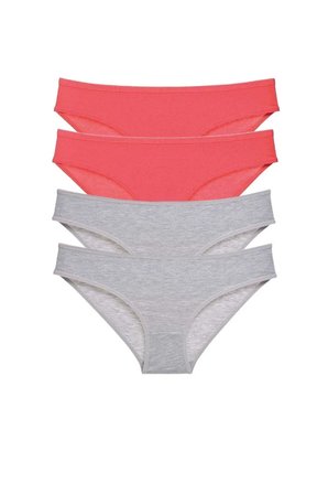 Tedar 4 adet Süper Eko Set Likralı Kadın Slip Külot Fuşya Gri Najmaddin