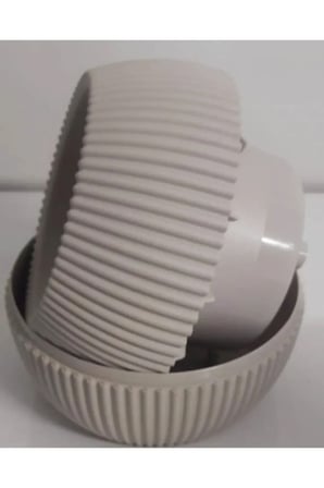 Tedar Mercan Saksı 2 Numara 0,35 Litre Su Hazneli Dekoratif Kaktüs Sukulent Saksı 11,8x9,2 cm Najmaddin