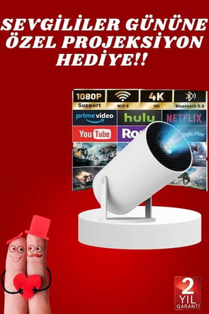 Mey Mey İthalat Sevgiliye Özel Hediye Ayaklı Sinema Projektörü Projeksiyon Yeni Nesil Najmaddin
