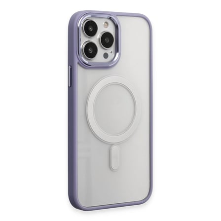 Bez iPhone 15 Pro Max Kılıf Room Magneticsafe Silikon - Lila Najmaddin