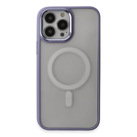 Bez iPhone 15 Pro Max Kılıf Room Magneticsafe Silikon - Lila Najmaddin