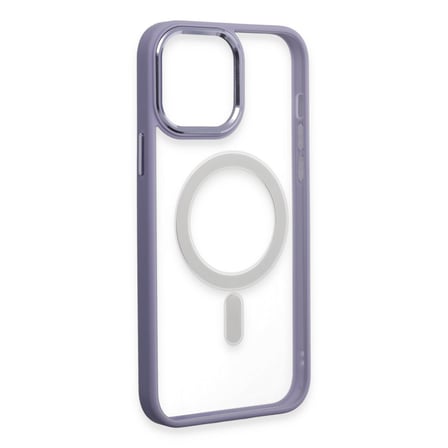 Bez iPhone 15 Pro Max Kılıf Room Magneticsafe Silikon - Lila Najmaddin