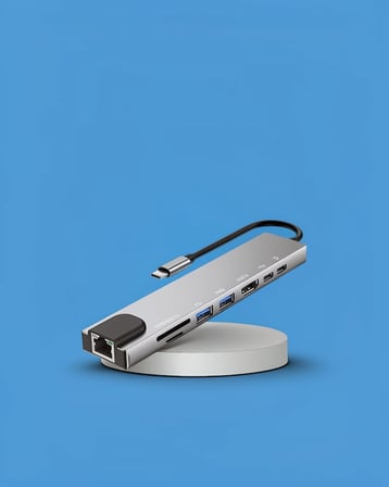 Çe 8 Port Type-c Çoğaltıcı Macbook Uyumlu Najmaddin
