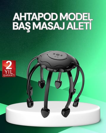 Mey Mey İthalat Elektrikli Saç Derisi Masaj Aleti Çok Noktalı Titreşimli Rahatlatıcı Bakım Najmaddin