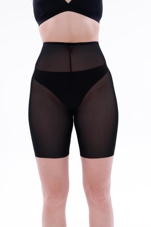 Beru Siyah  2705 Lazer Tül Toparlayıcı Paçalı Boxer Hayalet Korse Najmaddin