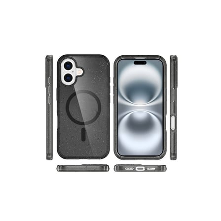 Bez iPhone 16 Plus Kılıf Star Magsafe Kapak - Siyah Najmaddin