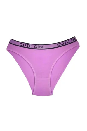 Beru 10 Adet Beli Yazılı Pamuklu Kalın Lastik Kadın Slip Külot Najmaddin