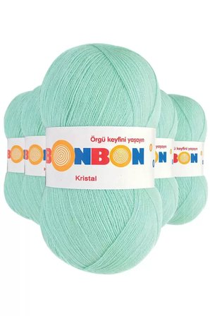Tedar 5 Adet Kristal El Örgü Lif İpi Su Yeşili 98329 - bonbon mudanis Najmaddin