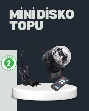 Karg Rgb Led Disko Küresi 7 Modlu Uzaktan Kumandalı Najmaddin