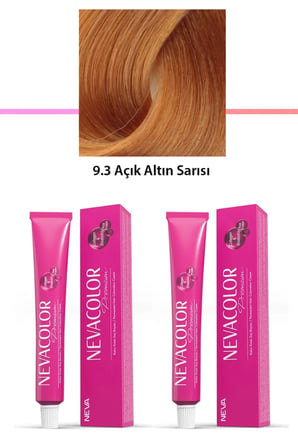 Tedar 2 li Set Premium 9.3 Açık Altın Sarısı - Kalıcı Krem Saç Boyası 2 X 50 g Tüp Najmaddin