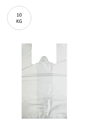 Tedar Beyaz Atlet Poşet Orta Boy 29x50 cm Takriben 850 Adet 10 Kg Najmaddin