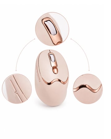 Ergonomik Tasarımlı Kablosuz Mouse Bluetooth ve USB Alıcılı Najmaddin