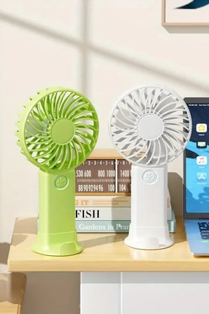 Tedar 3 Hız Kademeli Şarjlı Sessiz El Vantilatörü Telefon Tutucu Özellikli El Masa Fanı Najmaddin