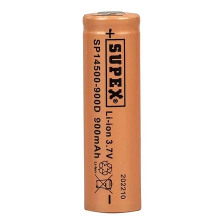 Sh Supex 14500-900d Lityum Ion 3.7volt 900mah Şarj Edilebilir Başlıksız Pil Najmaddin