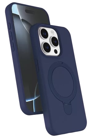 Sh Newface Apple İphone 15 Pro Max Regal Magsafe Standlı Kapak - Lacivert Najmaddin