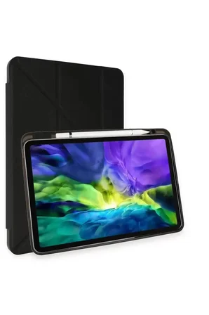 Sh Newface Apple İpad Air 4 10.9 Kılıf Kalemlikli Mars Tablet Kılıfı - Siyah Najmaddin