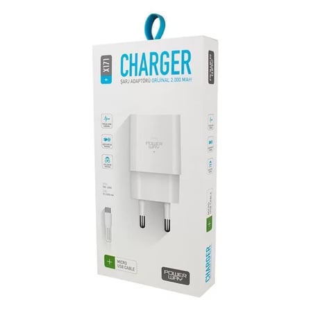 Sh Powerway X-171 Micro Usb 2.1 Amper Şarj Aleti-kablo Najmaddin