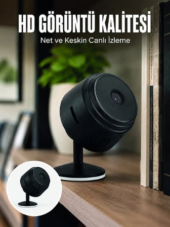 Karg A9 Mini Wi-fi Güvenlik Kamerası Hd Gece Görüşlü Hareket Algılamalı Kablosuz Ip Kamera Najmaddin