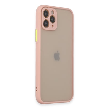 Bez iPhone 11 Pro Kılıf Montreal Silikon Kapak - Pembe Najmaddin