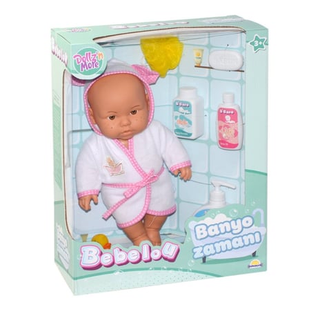 Ticaret 030031 NessiWorldman, Bebelou Banyo Zamanı Bebek Seti, 35 cm / +3 yaş Najmaddin
