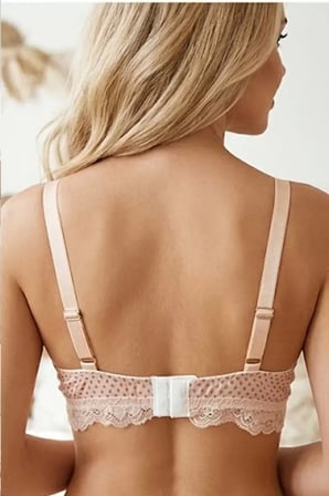 Beru Balensiz Cepli Bralet Pembe Sütyen Ped Takılabilir Toparlayıcı Nefes Alan Hafif Doğal Görünüm Ayarlanabilir Askılı Günlük Konfor Kadın Sütyen Najmaddin