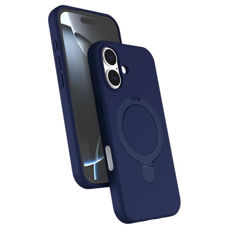 Bez iPhone 16 Regal Magsafe Standlı Kapak - Lacivert Najmaddin