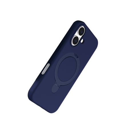 Bez iPhone 16 Regal Magsafe Standlı Kapak - Lacivert Najmaddin