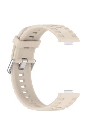 Mark Newface Huawei Watch Fit 3 Klasik Kordon - Krem Najmaddin