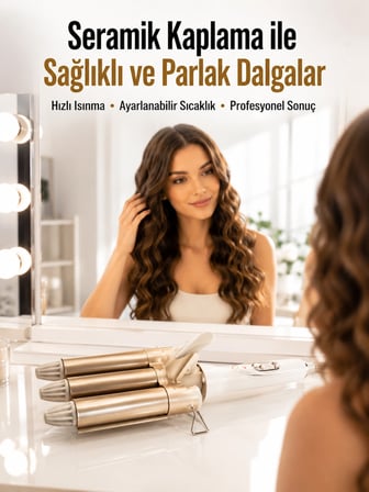 Mey Mey İthalat Bukle Saç Maşası – Kolay Kullanım, Sağlıklı Bukleler yüksek ısılı Najmaddin