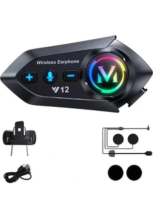 Karg Y12  Motor Kask Kulaklık Rgb Modlu Radyolu Motosiklet Kulaklık 5.3 Bluetooth Intercom Najmaddin