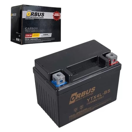 Sh Orbus Ytx4l-bs 12v 4a Motosiklet Aküsü (114 X 66 X 88 Mm) (1.6kg) Najmaddin