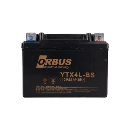 Sh Orbus Ytx4l-bs 12v 4a Motosiklet Aküsü (114 X 66 X 88 Mm) (1.6kg) Najmaddin