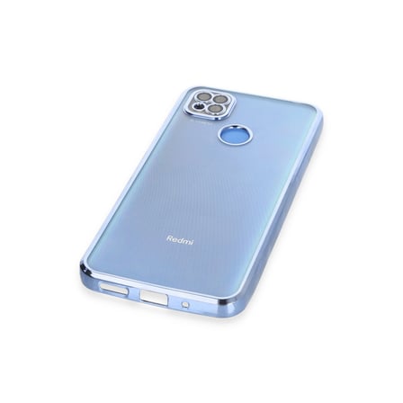 Bez Redmi 9C Kılıf Razer Lensli Silikon - Açık Mavi Najmaddin