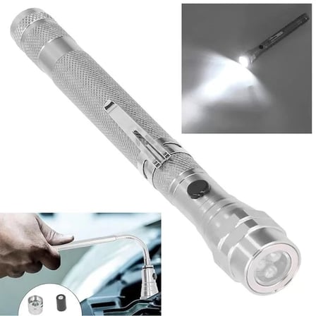 Sh Powermaster Mx-2808 Mıknatıslı 360 Derece Döner Başlıklı 3 Ledli Beyaz Işık El Feneri Najmaddin