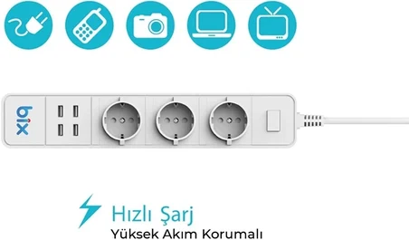 Karg Vtn Bp-01 Wifi Yüksek Akım Korumalı Hızlı Şarj Özellikli Akıllı Priz Najmaddin